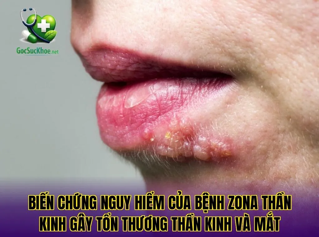 Biến chứng nguy hiểm của bệnh zona thần kinh gây tổn thương thần kinh và mắt