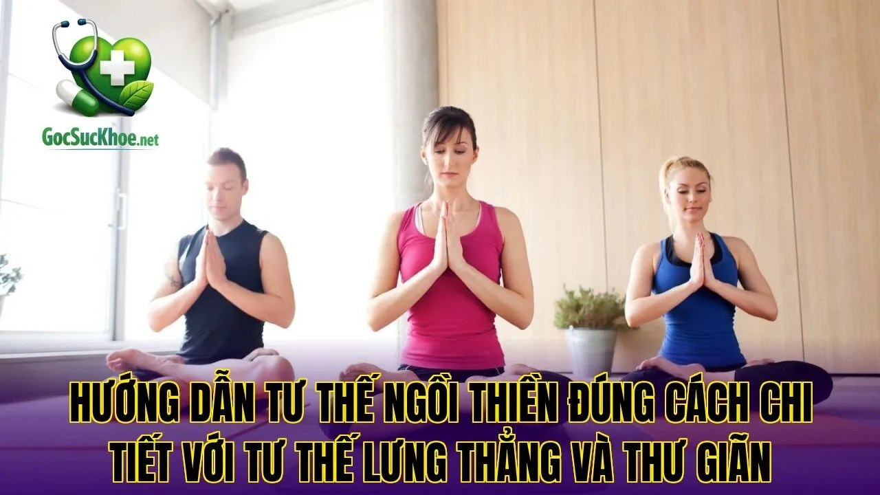 Hướng dẫn tư thế ngồi thiền đúng cách chi tiết với tư thế lưng thẳng và thư giãn