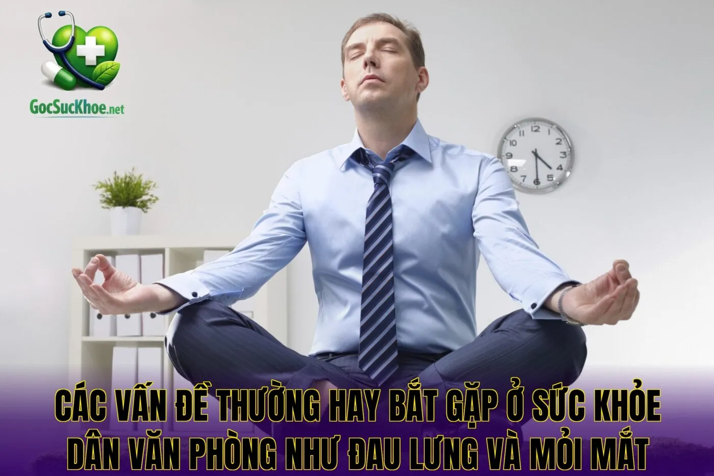 Các vấn đề thường hay bắt gặp ở sức khỏe dân văn phòng như đau lưng và mỏi mắt