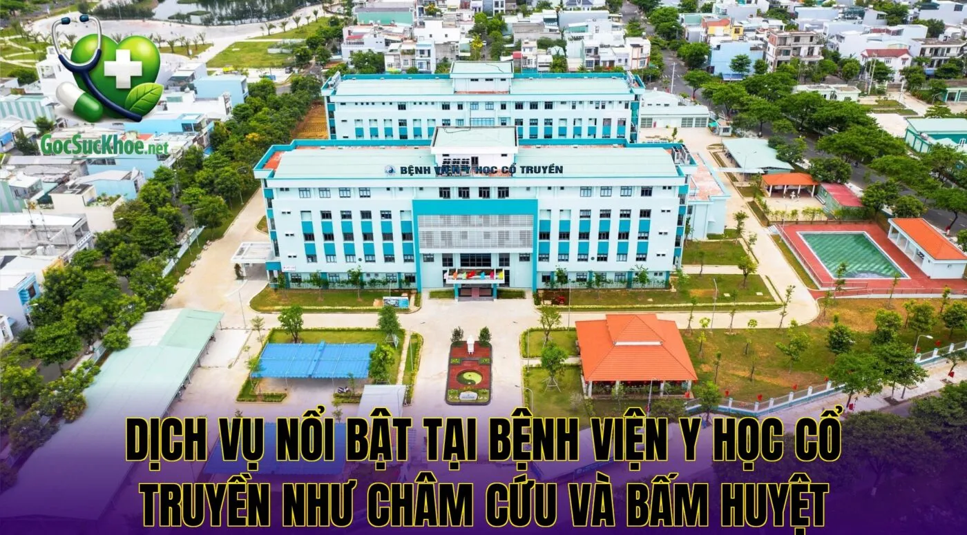 Dịch vụ nổi bật tại bệnh viện y học cổ truyền như châm cứu và bấm huyệt