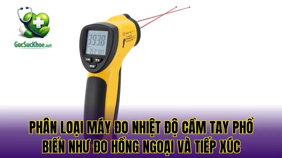 Phân loại máy đo nhiệt độ cầm tay phổ biến như đo hồng ngoại và tiếp xúc