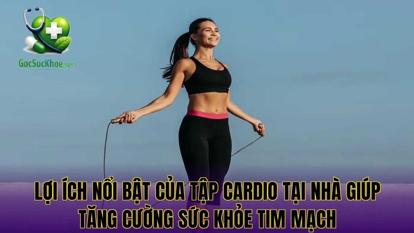 Lợi ích nổi bật của tập Cardio tại nhà giúp tăng cường sức khỏe tim mạch