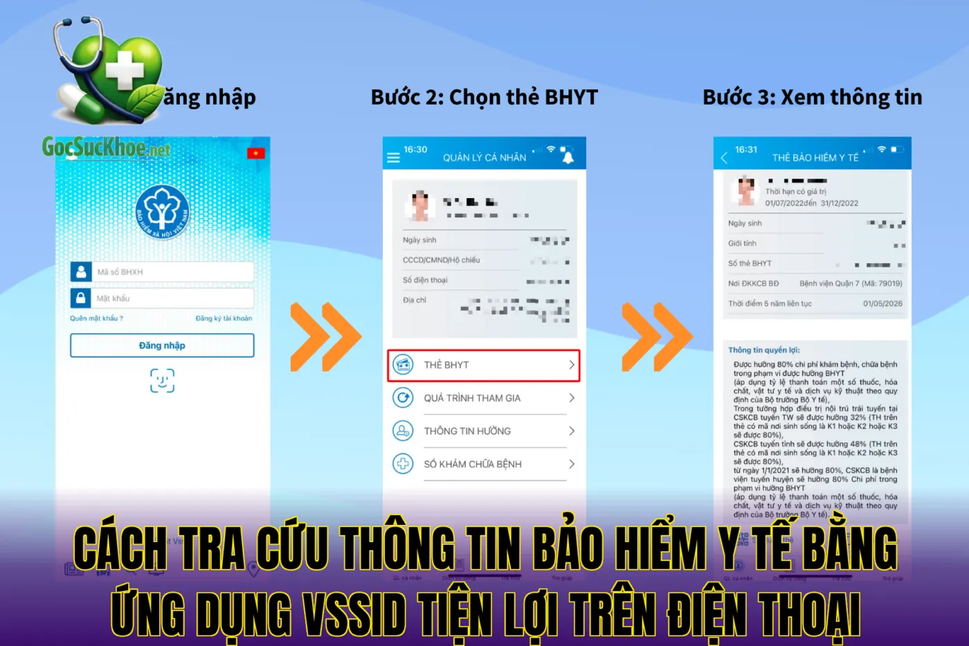 Cách tra cứu thông tin bảo hiểm y tế bằng ứng dụng VssID tiện lợi trên điện thoại
