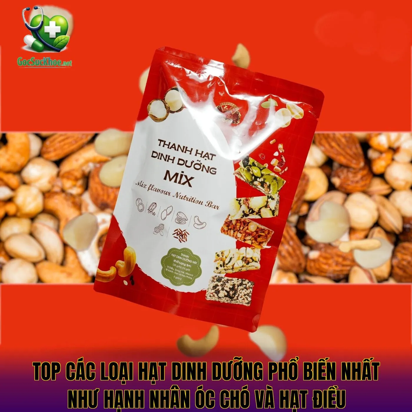 Top các loại hạt dinh dưỡng phổ biến nhất như hạnh nhân óc chó và hạt điều